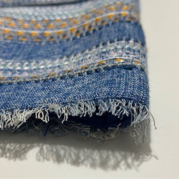 Anthropologie Akemi + Kin Dress Womens Size 12 Sleeveless Blue Striped Shift NWT - Picture 15 of 16